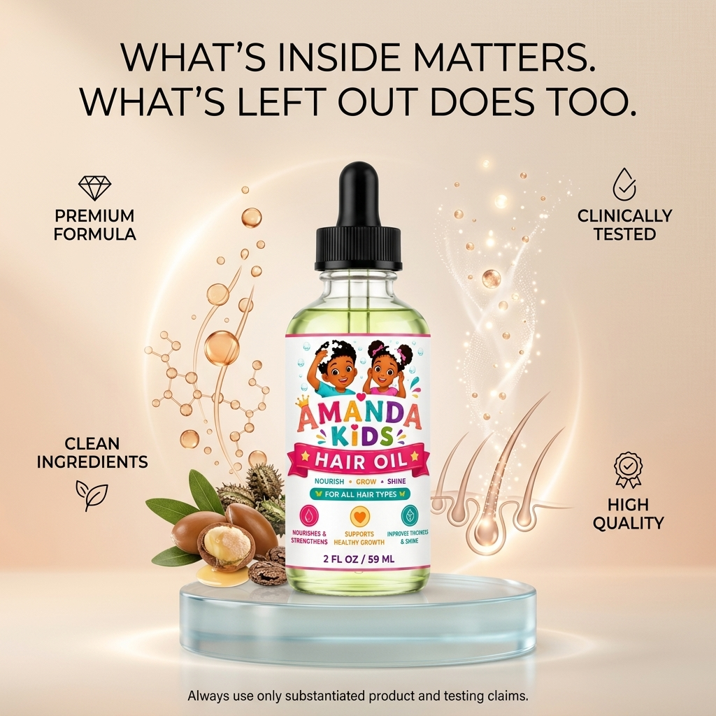 Amanda Beauty™ Kids h Hair Oil